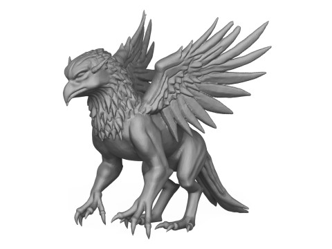 Griffin 3D Print Model 3D प्रिंट मॉडल