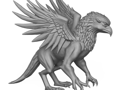 Griffin 3D Print Model Modèles 3D en vedette