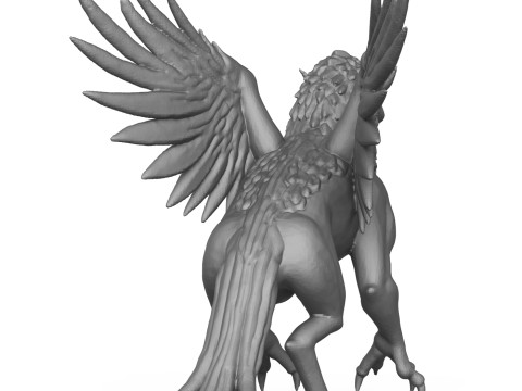 Griffin 3D Print Model Modèles 3D en vedette