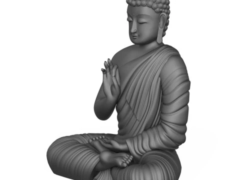 Lord Buddha Statue 3D Print Model
