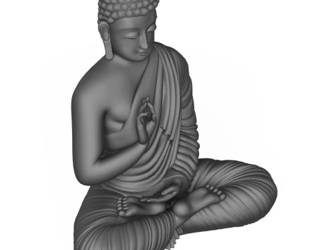 Lord Buddha Statue 3D Print Model