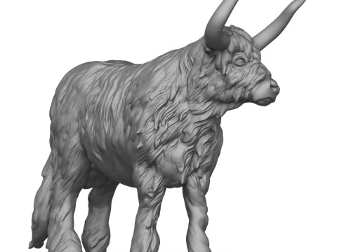 Himalayan Cow 3D Print Model 3D Print Model