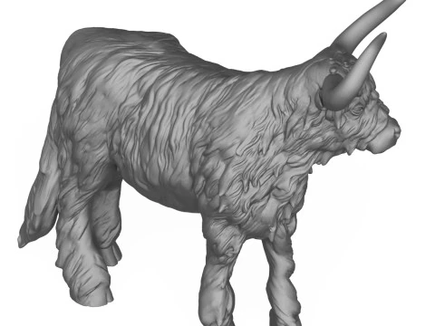 Himalayan Cow 3D Print Model 3D Print Model