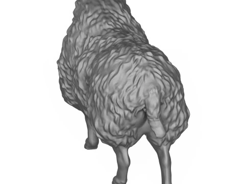 Standing Sheep 3D Print Model 3D Print Model