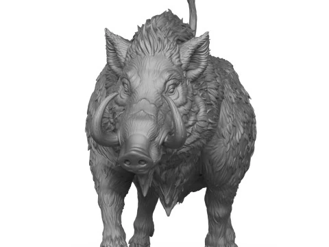Wild Boar 3D Print Model 3D Print Model