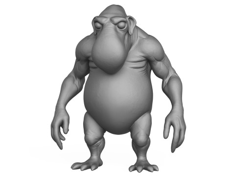 Alien Character 3D Print Model Model Cetak 3D