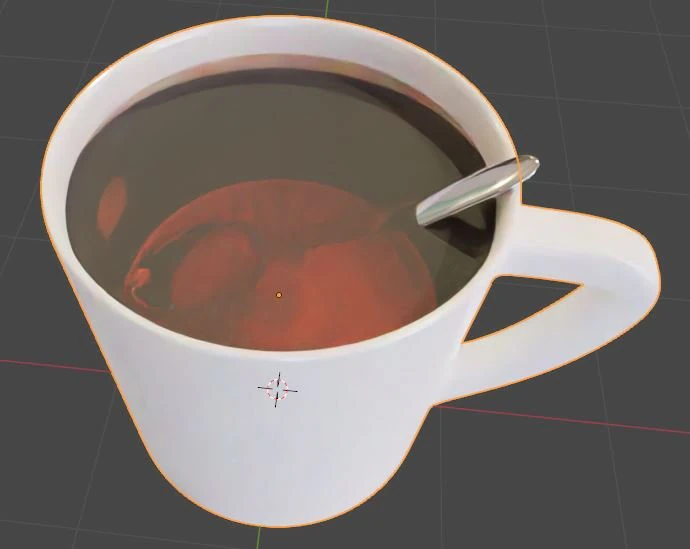 Cup of tea 3D Model .c4d .max .obj .3ds .fbx .stl .blend 