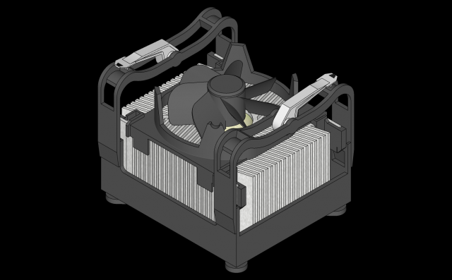 Disipador Intel Socket 478 3D-Modell .c4d .max .obj .3ds .fbx .stl .blend 