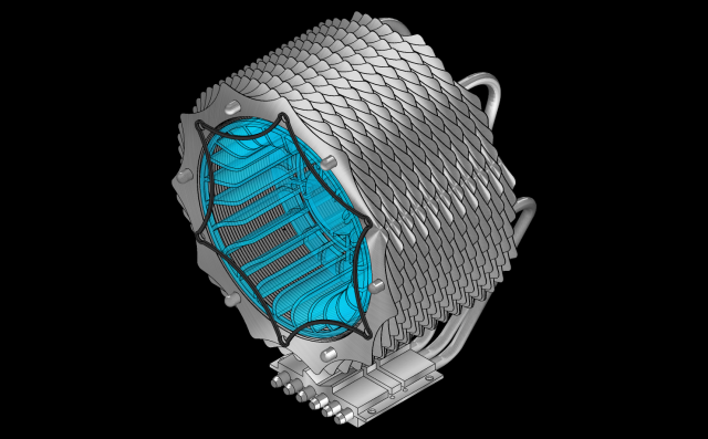 Disipador Thermaltake - Spin-Q 3Dモデル .c4d .max .obj .3ds .fbx .stl .blend