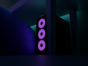 Bedroom with computer 3D Model