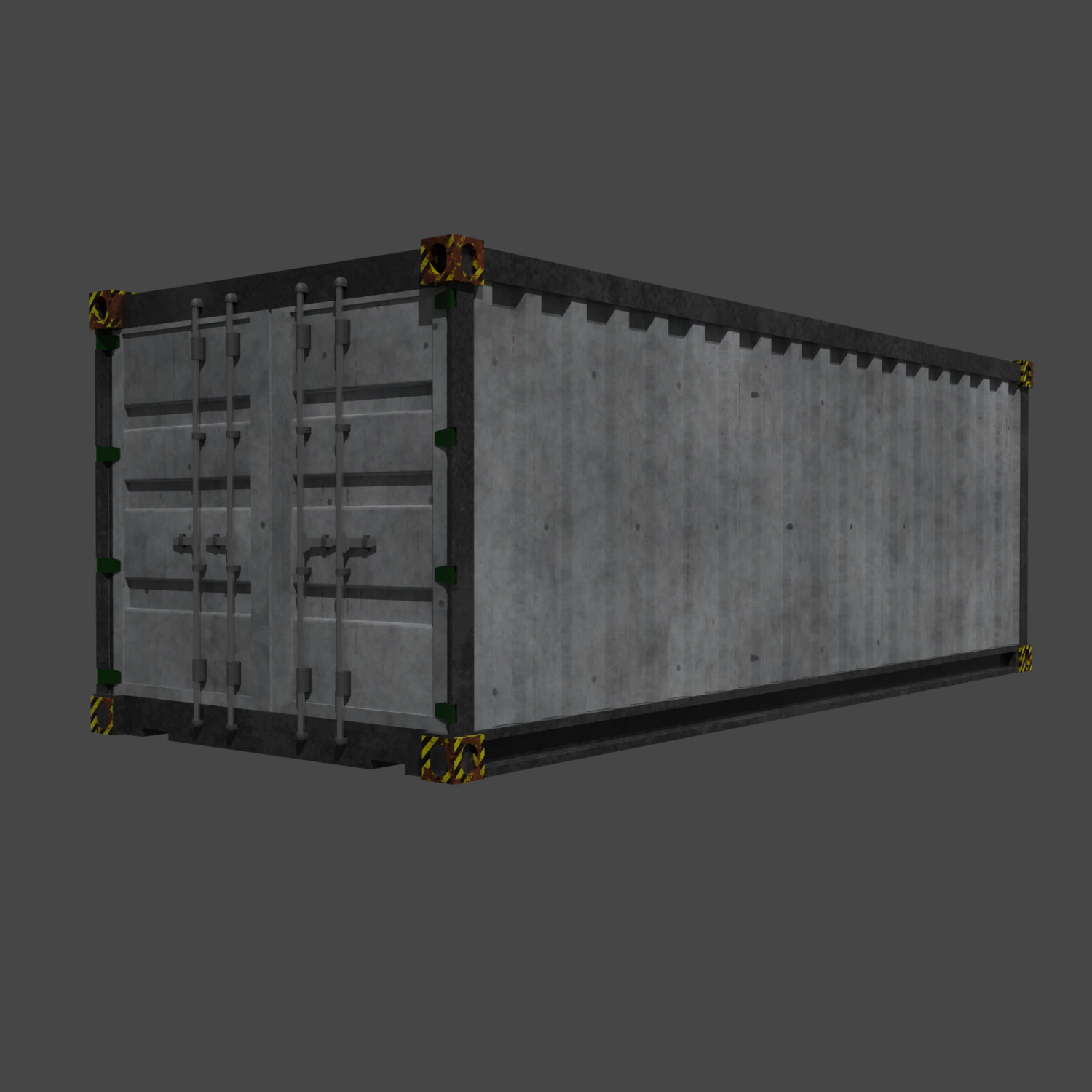 Container 3D Model .c4d .max .obj .3ds .fbx .stl .blend 