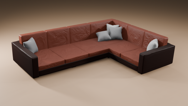Livingroom sofa Modelo 3D .c4d .max .obj .3ds .fbx .stl .blend 