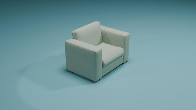Chair white 3D Model .c4d .max .obj .3ds .fbx .stl .blend 