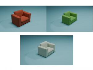 Chair collection 3D Model