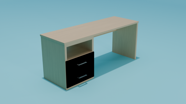 Computer table Model 3D .c4d .max .obj .3ds .fbx .stl .blend 