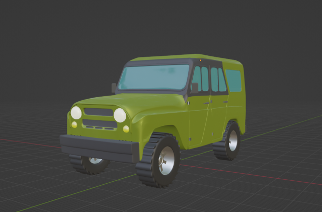 UAZ Hunter 3D Model .c4d .max .obj .3ds .fbx .stl .blend 