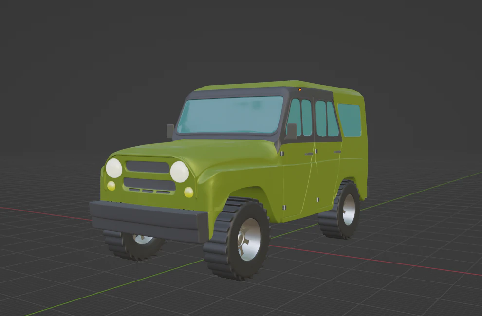 UAZ Hunter 3D Model .c4d .max .obj .3ds .fbx .stl .blend