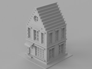 Cartoon Dutch Buildings 01 Modèle 3D