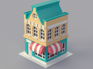 Cartoon Dutch Buildings 01 Modèle 3D