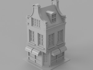Cartoon Dutch Buildings 01 Modèle 3D