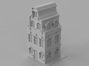 Cartoon Dutch Buildings 01 Modèle 3D