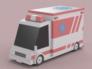 Low poly Cars 01 3D Model