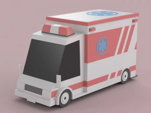 Low poly Cars 01 3D Model
