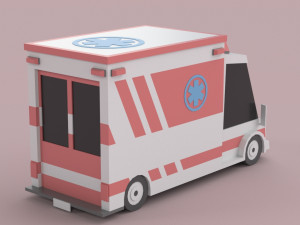 Low poly Cars 01 3D Model