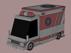 Low poly Cars 01 3D Model