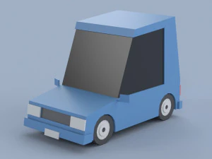 Low poly Cars 01 3D Model