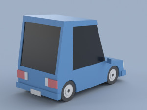 Low poly Cars 01 3D Model