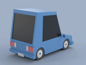 Low poly Cars 01 3D Model