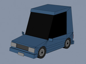 Low poly Cars 01 3D Model