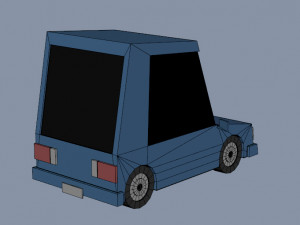 Low poly Cars 01 3D Model