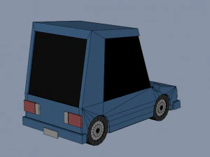 Low poly Cars 01 3D Model