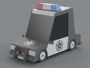 Low poly Cars 01 3D Model