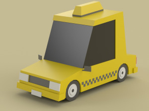 Low poly Cars 01 3D Model
