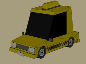 Low poly Cars 01 3D Model