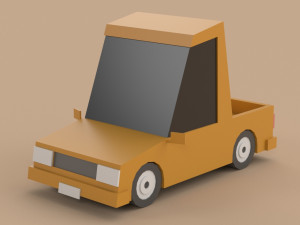 Low poly Cars 01 3D Model