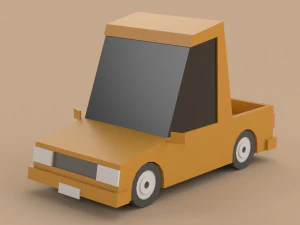 Low poly Cars 01 3D Model
