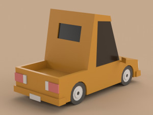 Low poly Cars 01 3D Model