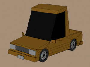Low poly Cars 01 3D Model