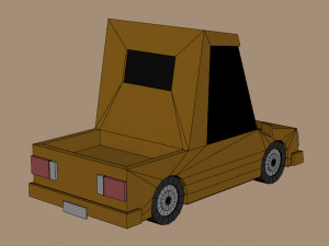 Low poly Cars 01 3D Model
