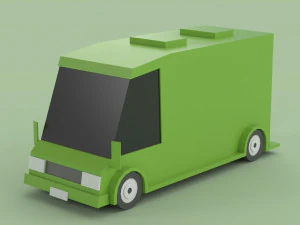 Low poly Cars 01 3D Model