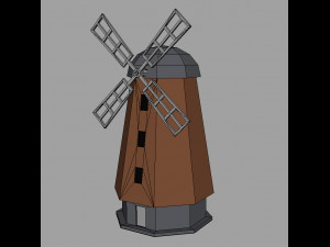 Low poly farm Buildings 01 3D मॉडल