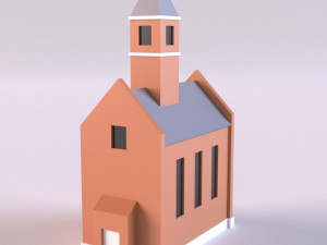 Low poly farm Buildings 01 3D मॉडल