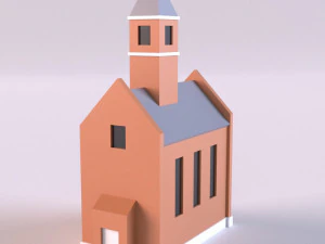 Low poly farm Buildings 01 3D Model