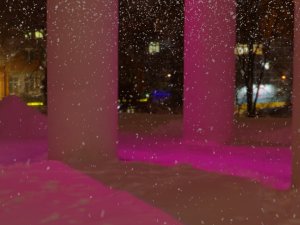 Snow blizzard Low-poly Model 3D