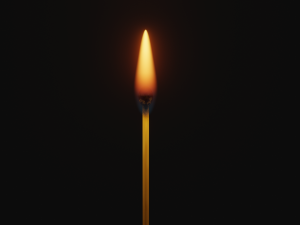 Match fire Low-poly Modelo 3D