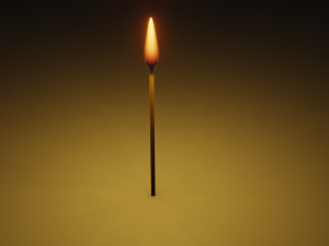 Match fire Low-poly 3D मॉडल